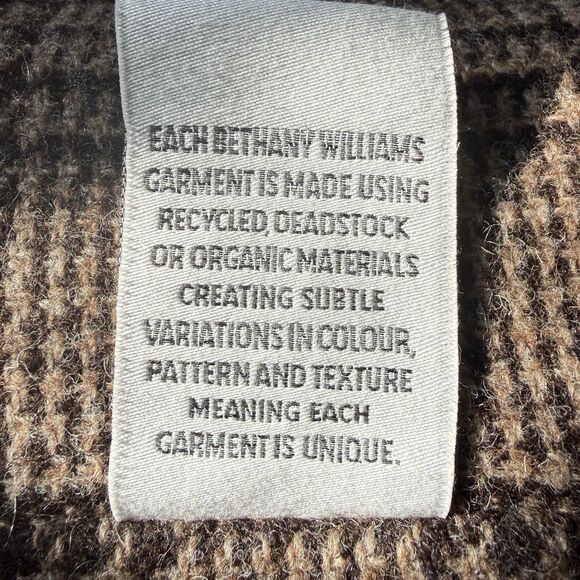 Bethany Williams Manx Tweed Wool Jacket XL Handwoven Applique Made in England - Picture 10 of 13